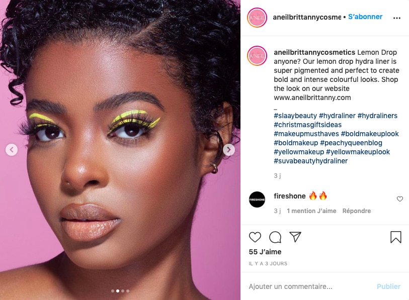 Instagram @aneilbbrittannycosmetics