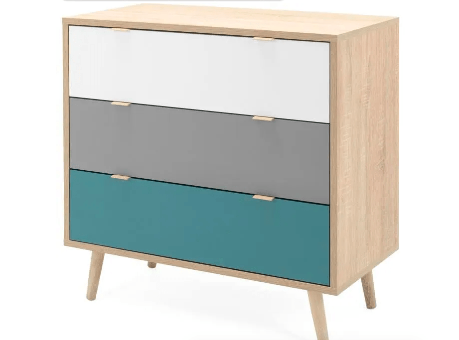 Commode trois tiroirs – style scandinave – 99€99 149,00 €