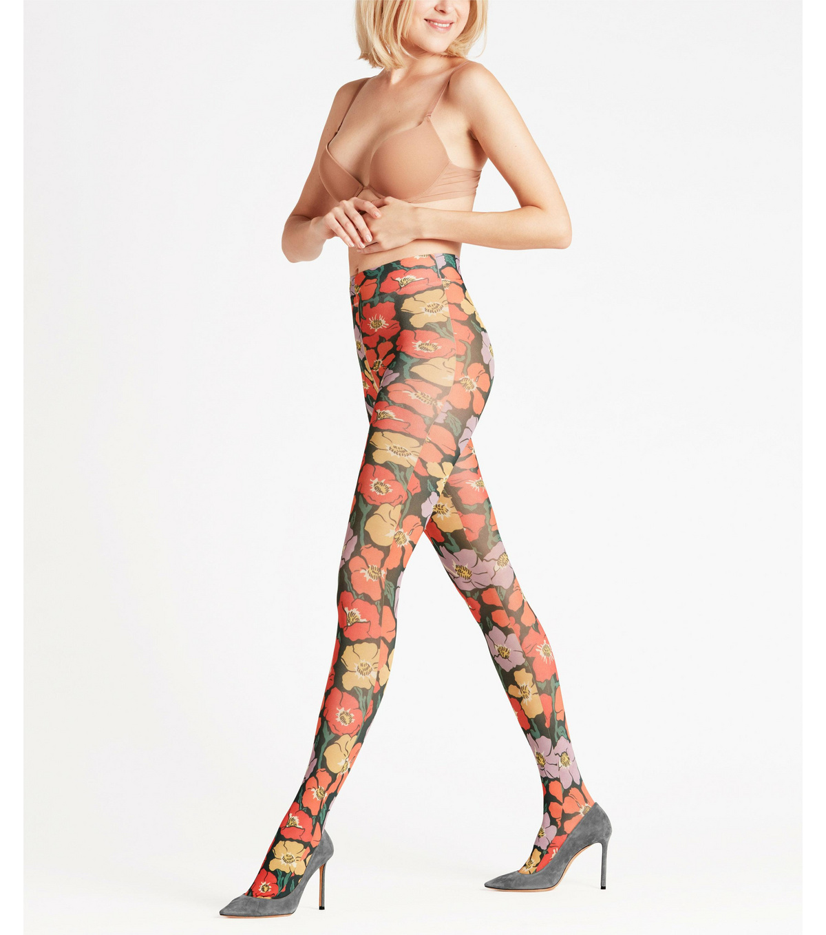 Les collants colorés à imprimé sixties nous font une belle jambe cet automne/hiver