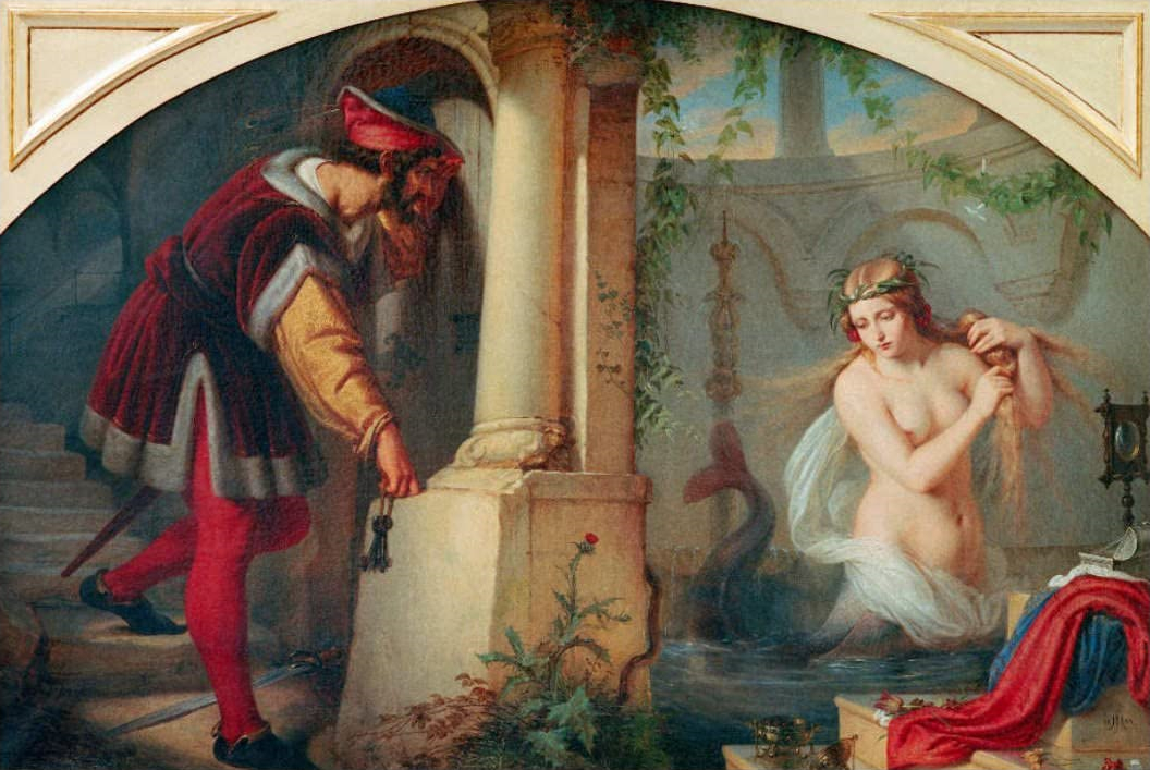 La Belle Mélusine de Julius Hübner – 1844