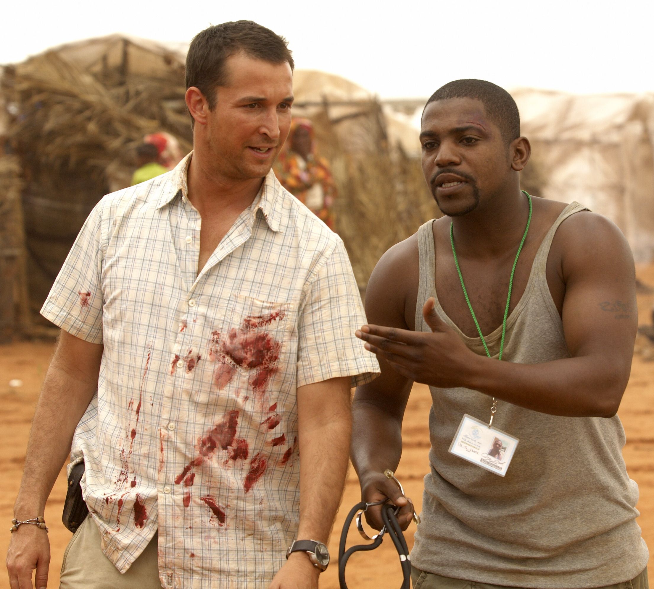 John Carter (Noah Wyle) et Greg Pratt (Mekhi Phifer) dans Urgences