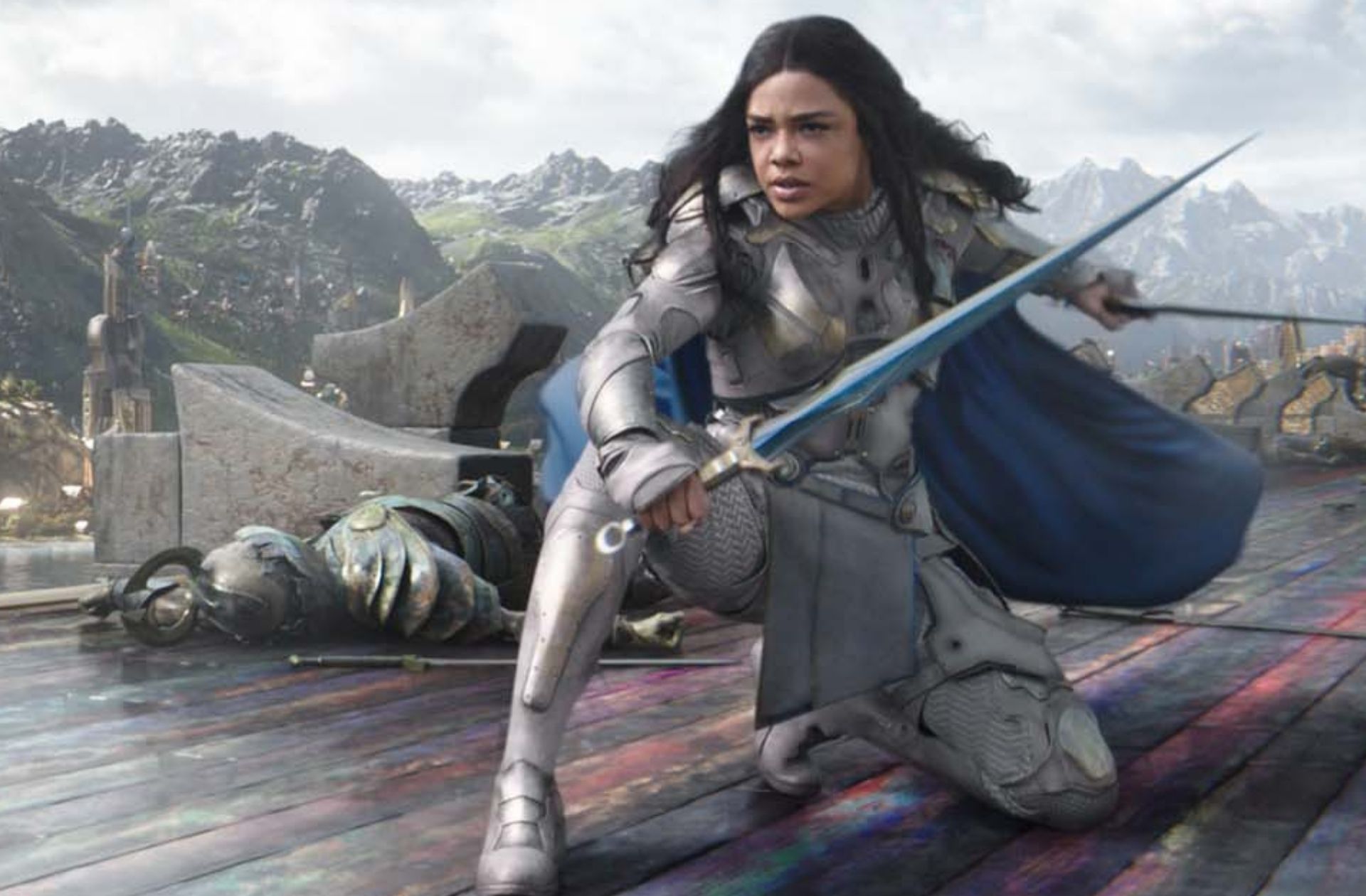 Tessa Thompson dans le rôle de Valkyrie dans Thor : Ragnorok