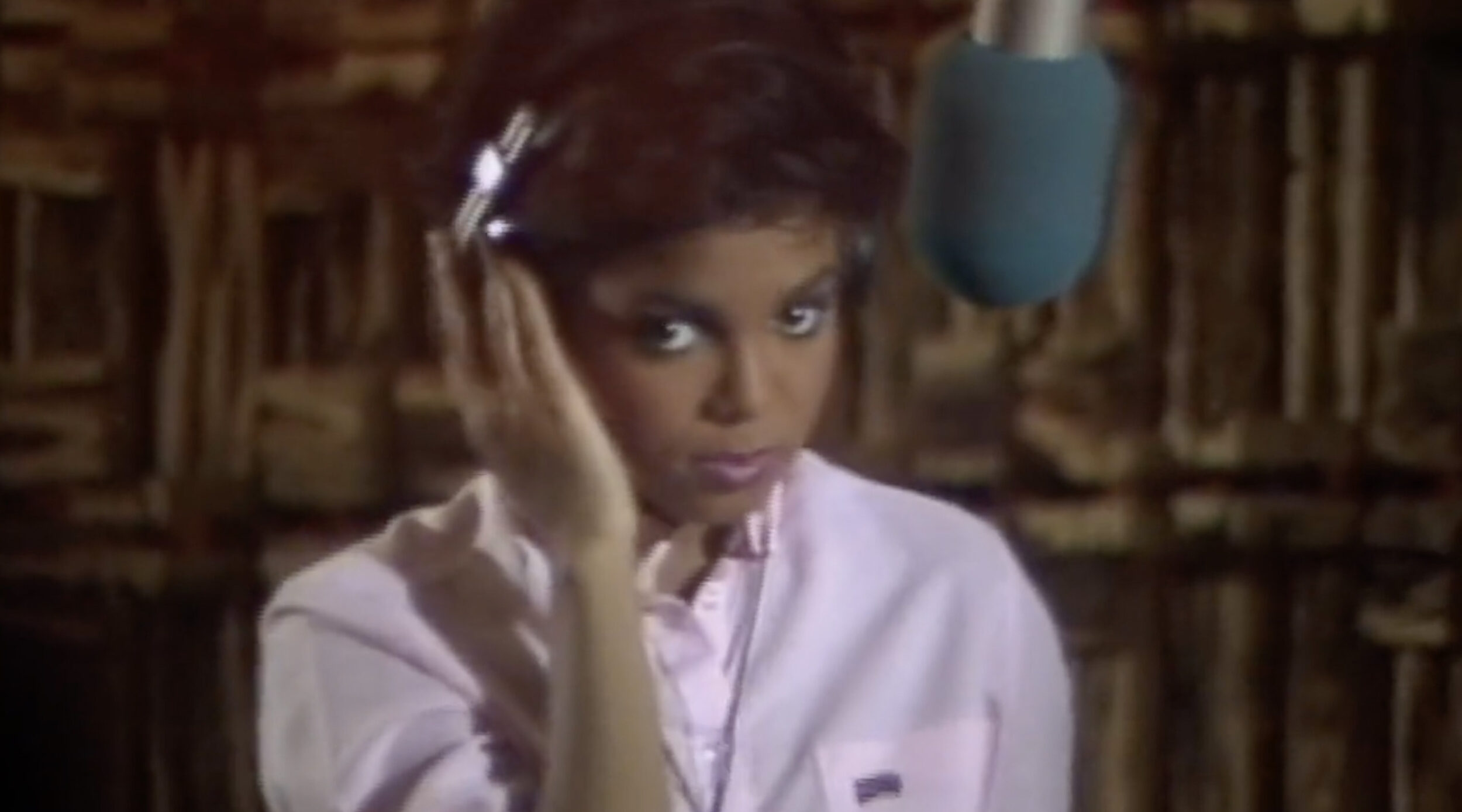 Archive image of Janet Jackson in documentary directed by Ben Hirsch.