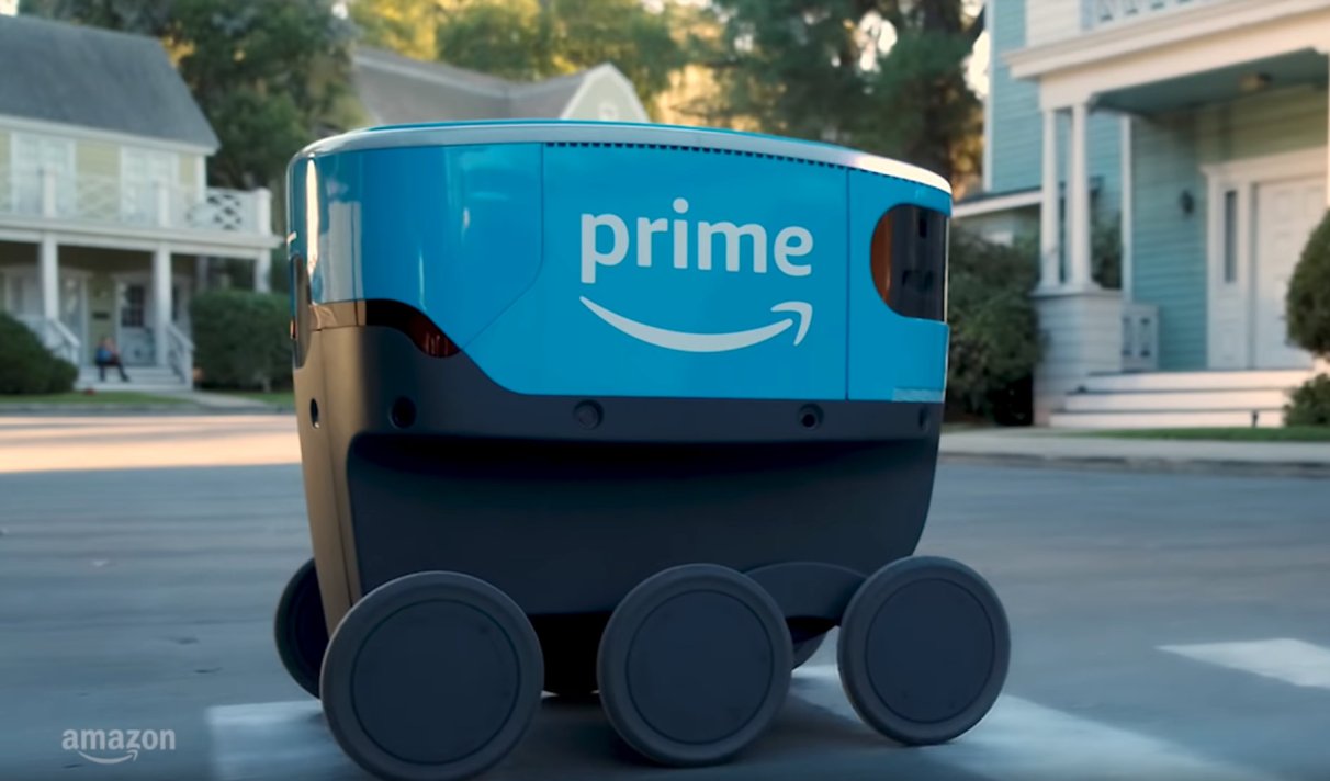 Amazon Commence A Livrer Des Colis Avec Un Robot Accompagne Par Un Humain