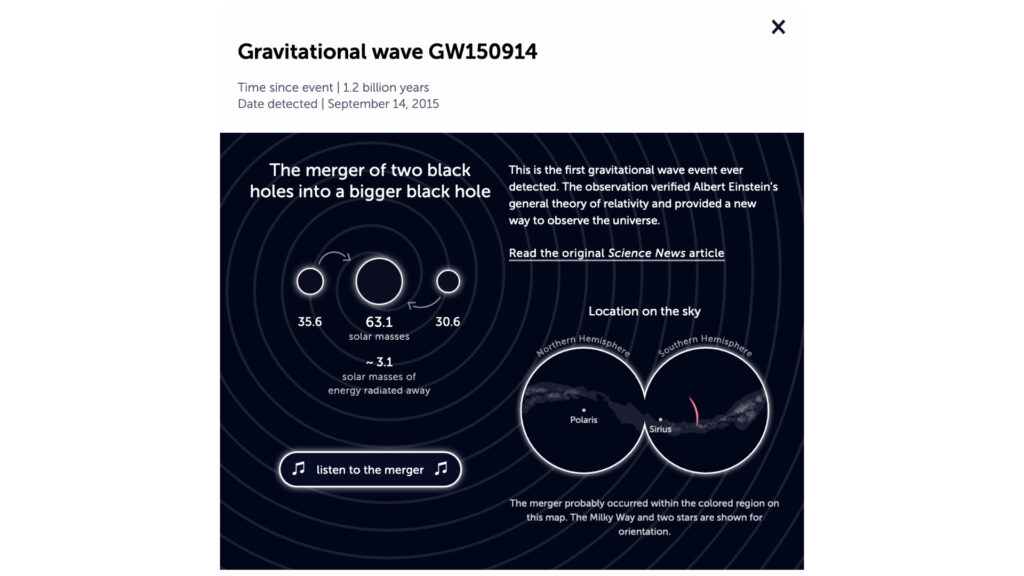 Explorez les détections d’ondes gravitationnelles dans cette infographie épatante